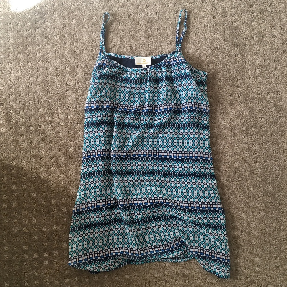 Blue mini dress